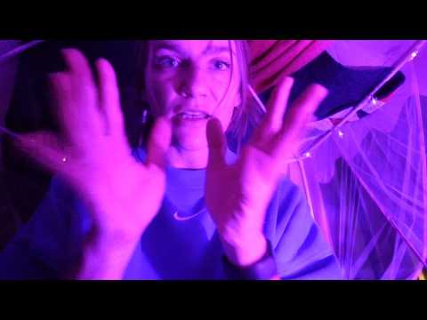 ASMR | Hanging out with your friend in the blanket fort (massage, real thunderstorm)