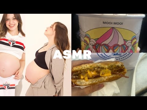 ASMR VLOG ❤️ ENSAIO DE GESTANTE + ACHEI O MELHOR SORVETE DE SP 🥹