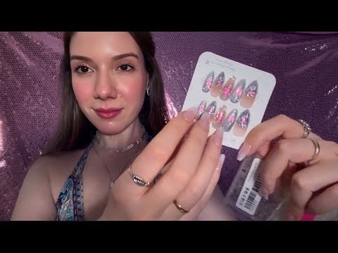 ASMR: A MELHOR LOJA DE UNHAS POSTIÇAS DO MUNDO 😍 VIDEO RELAXANTE DEMAIS