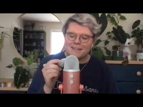 Mic Brushing & Inaudible Whispering (January Flowers Video #1) | Eclectic ASMR