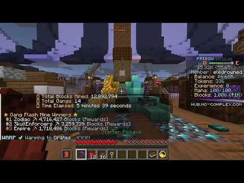ASMR Minecraft Prison ⛏️ | Relaxing Block Breaking Sounds (No Talking)