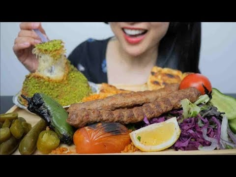 TURKISH ADANA KEBAP (ASMR EATING SOUNDS) NO TALKING | SAS-ASMR