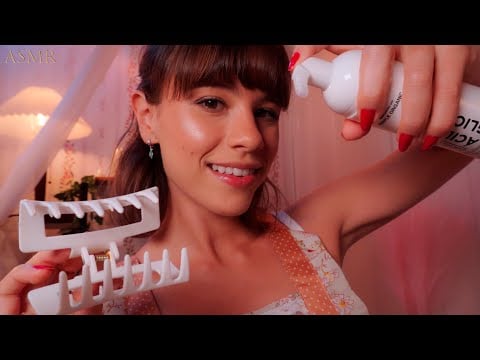 ASMR SPA Completo -  Cabeça, rosto e corpo [Lavagem e Tratamento Capilar, Massagem com Óleo]
