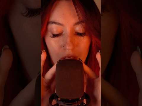 Light mic scratching and blowing #asmr #asmrshorts #mouthwhisper