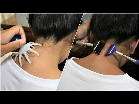 Relaxing ASMR Mixed Tools Neck and Shoulder Massage
