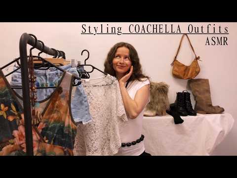 ASMR Styling COACHELLA Outfits 🧚 Festival Looks 🧚 Y2k Fashion, Boho Chic, Soft Spoken 🧚