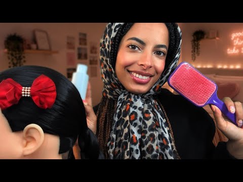 ASMR Mãe Arruma Seu Cabelo com Muito Carinho para a Escola 🩷