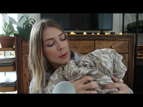 LAYERED ASMR: Feather Blanket Scratching 🪶 etc. | 😌💫 Relax With My Whispers ✨