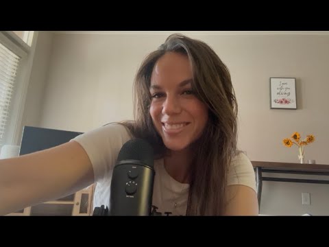 ASMR whisper ramble + book sounds 