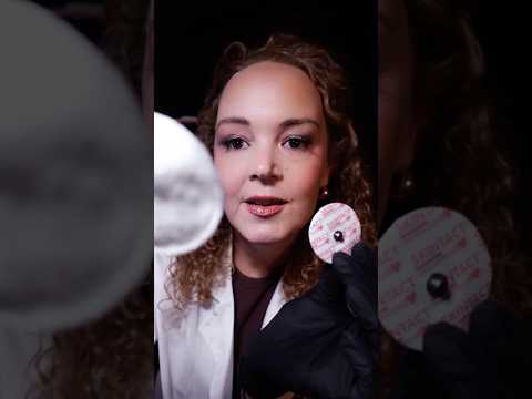 ASMR Sticky Electrodes Cranial Nerve Exam ✨ Tingly Medical Roleplay #shorts #visualtingle
