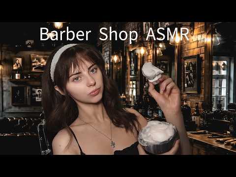 ASMR Barber Shop | Haircut, Beard Trim, & Razor Shave for Sleep |