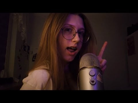 FOLLOW my INSTRUCTIONS ASMR (reverse blinking, follow my finger, brain games) 🤍🪽
