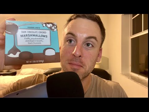 ASMR Eating Chocolate Covered Marshmallows