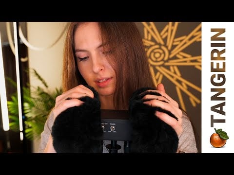 ASMR Fluffy Mic Scratching, Mouth Sounds & Tk Tk for Deep Sleep | Tangerin