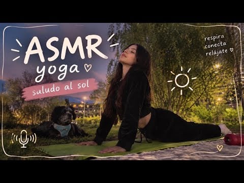 ASMR HACIENDO YOGA PRINCIPIANTE EN PÚBLICO| RELÁJATE Y MEDITA| SOFIWI