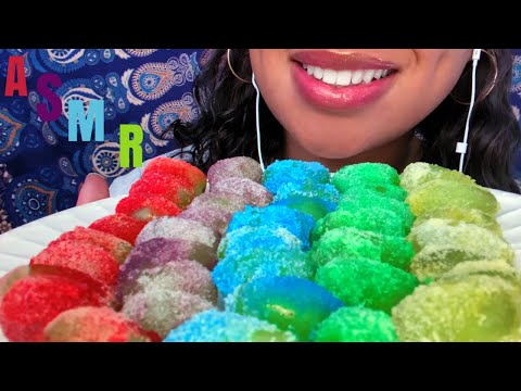 ASMR | Sour Rainbow Grapes 🍇 🌈