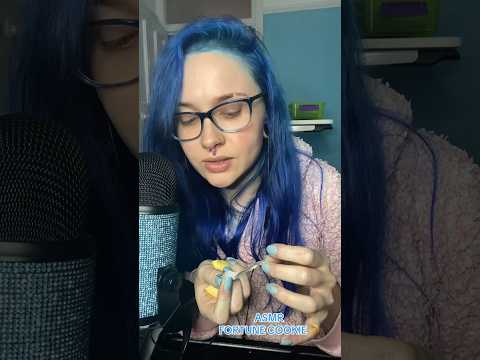 ASMR FORTUNE COOKIE 🥠(full on ✅⏰) #asmreating #shorts  #eatingsounds #asmr