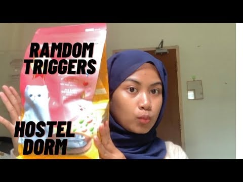 ASMR Random Triggers In My Hostel Dorm | Whispering, Gripping , Storytelling about My Life In Hostel