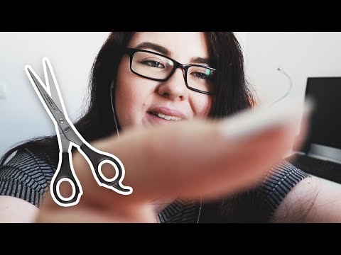 ASMR Frisör Roleplay (whispered, water spraying, scissor sounds m.m)