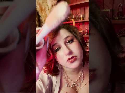 💋 Vintage Burlesque ASMR | Backstage Glam in 60 Seconds #asmr #asmrroleplay #1920s