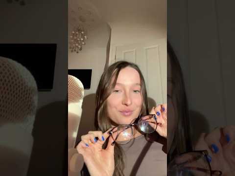 Glasses tapping ASMR? #tingles #asmr #visualtingle