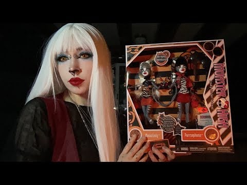 Monster High Werecat Dolls Unboxing ASMR | Tapping, Scratching, Fabric Sounds, Whispering