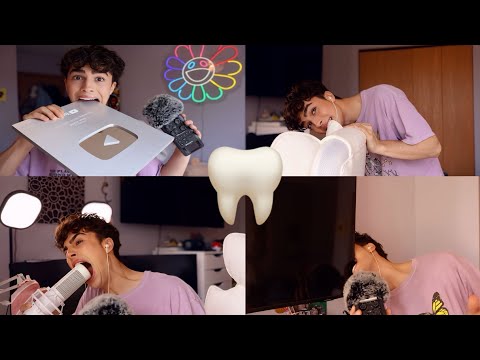 ASMR Chewing on Things in My Room 🦷