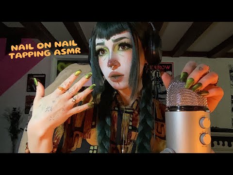 Nail on Nail Tapping, Scratching & Rubbing ASMR | Mic Scratching & Tapping, Rambling, Whispering