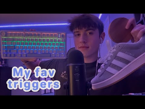 ASMR Doing my favorite triggers ⌨️👟🪵