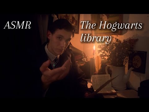 ASMR - Ravenclaw helps you study in the Hogwarts library, soft spoken harry potter asmr for sleep