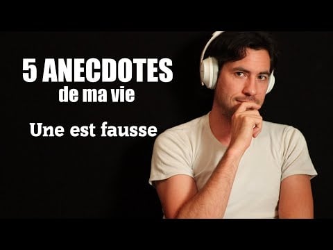 ASMR je vous raconte 5 ANECDOTES RIGOLOTES de ma vie (une est fausse)
