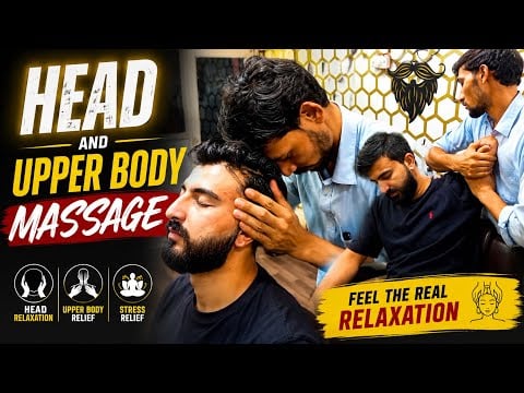 Ultimate Head & Upper Body Massage ASMR 💆‍♂️ Deep Relaxation & Stress Relief