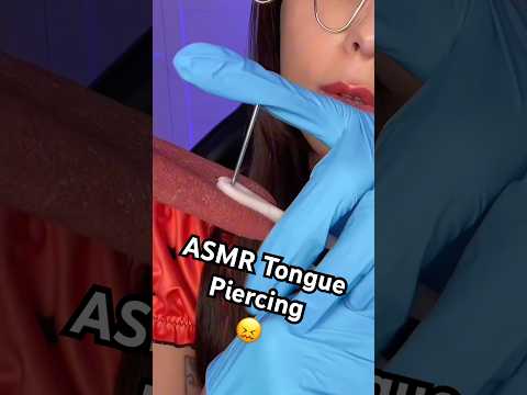 ASMR Rude Girl gives you a Tongue Piercing #asmr #shorts #comedy
