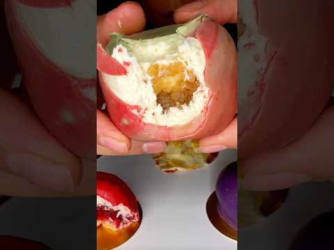 VIRAL FRUIT MOUSSE PASTRIES #asmr #cake #dessert #food #mukbang #eating #summerofgoals