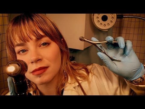 ASMR Audiologist Ear Exam, Cleaning & Ear Ultrasound | No Mic Scratching