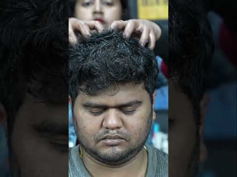 Head Scratching Neck Massage ASMR By Female Barber Chaitali #shorts