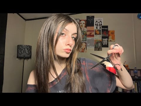 asmr- gentle haircut from your favorite friend 🫶🏻