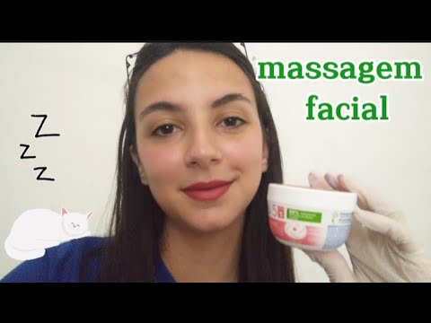 ASMR- Massagem facial com som de luva látex para dormir💤