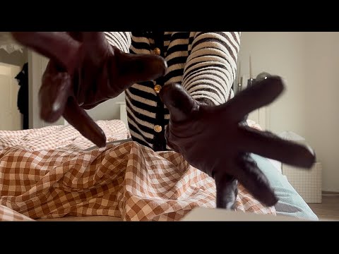 ASMR ✨ - tingly camera moving with squeaky leather gloves | close up sounds 