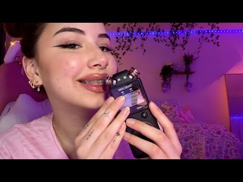 ASMR TASCAM | Sensitive ￼Mouth Sounds, Mic Biting | 