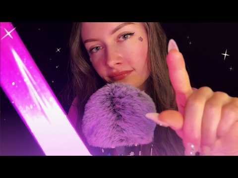 ASMR visuel 💕 Light Triggers + tingly mouth sound 👄(super relaxant) 