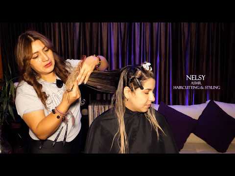 MELSY - ASMR Hair Cutting & Styling - Tickly sounds