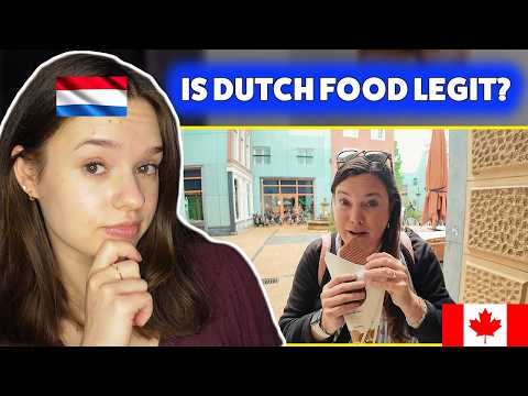 Dutch Girl Reacts to Canadians Trying Dutch Food 🇳🇱🇨🇦