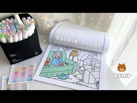 ASMR suomi | värityskirja & höpöttelyä