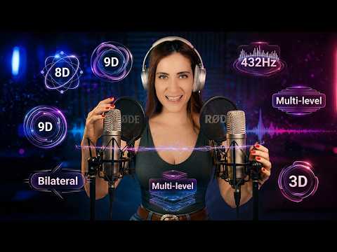 ASMR 432 hz, 3D,  MULTINIVEL, 8D, 9D Y BILATERAL! Tu Eliges | Asmr español | Asmr with Sasha