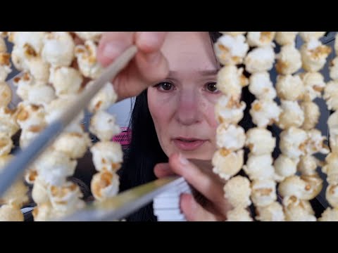 Measure your face but your hair is popcorn ASMR