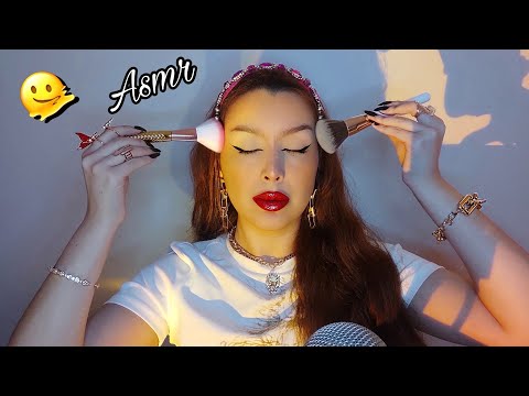 ESSE ASMR VAI TE DERRETER 🤤Sons de boca/Pincel na tela/Mic.