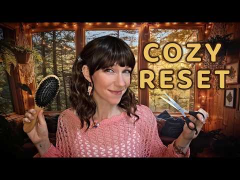 ASMR Cozy Reset 💛 Personal Attention, Hair Brushing & Stress Relief
