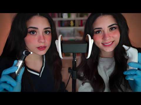 ASMR | Twins Give You an Ear Exam 👭