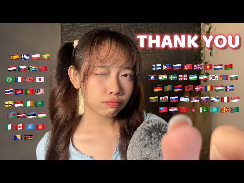 ASMR say THANK YOU in 70 Different Languages